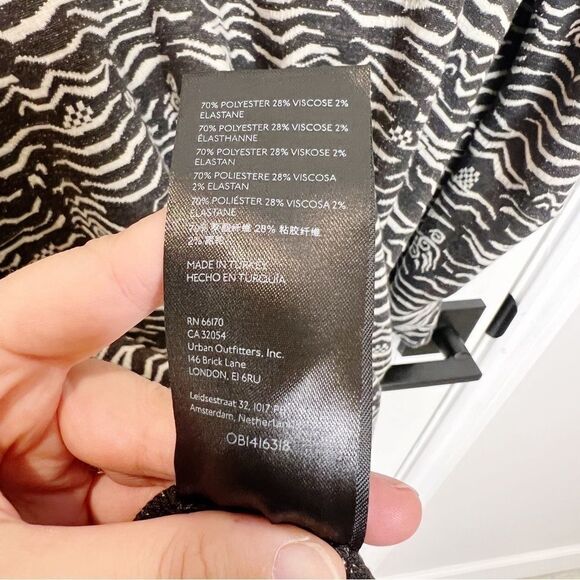 Anthropologie Puff-Sleeved Jacquard Midi Dress Size XL - Picture 11 of 12